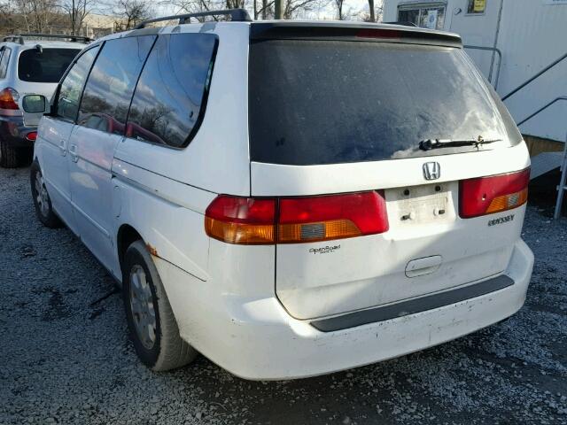 5FNRL18964B007808 - 2004 HONDA ODYSSEY EX WHITE photo 3