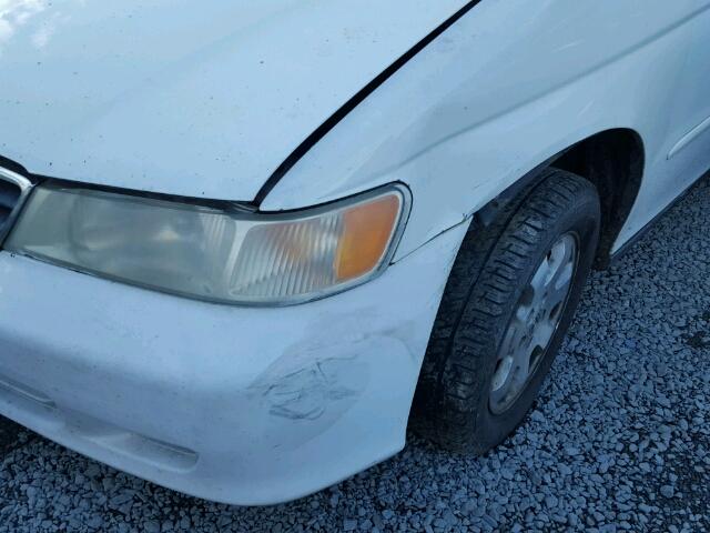 5FNRL18964B007808 - 2004 HONDA ODYSSEY EX WHITE photo 9