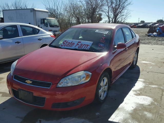 2G1WG5EK6B1248993 - 2011 CHEVROLET IMPALA LT RED photo 2