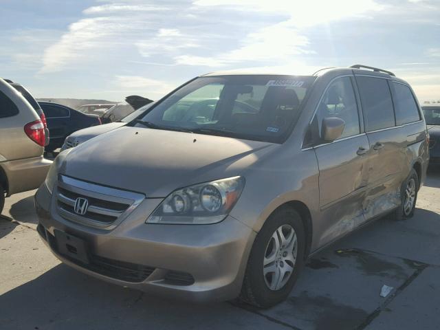 5FNRL384X7B123517 - 2007 HONDA ODYSSEY EX GOLD photo 2