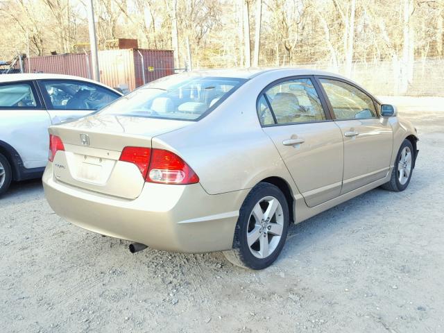 1HGFA16857L117917 - 2007 HONDA CIVIC EX GOLD photo 4