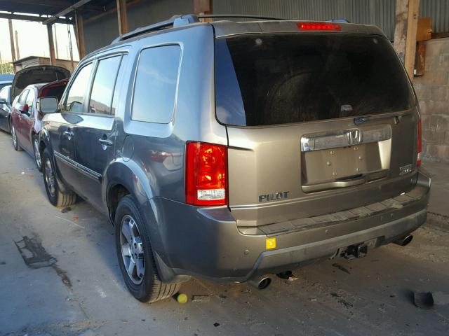 5FNYF48929B050201 - 2009 HONDA PILOT TOUR GRAY photo 3