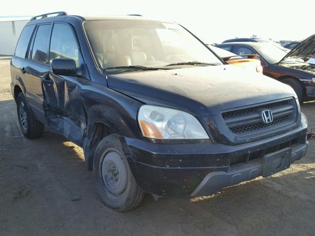 2HKYF18505H539851 - 2005 HONDA PILOT EXL BLACK photo 1