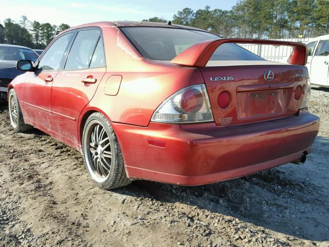 JTHBD182610014235 - 2001 LEXUS IS 300 RED photo 3