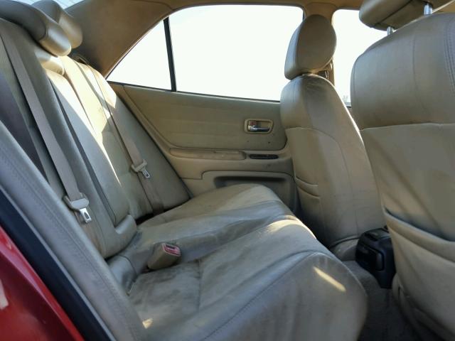 JTHBD182610014235 - 2001 LEXUS IS 300 RED photo 6