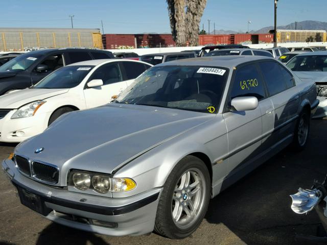 WBAGG83451DN85933 - 2001 BMW 740 I AUTO SILVER photo 2