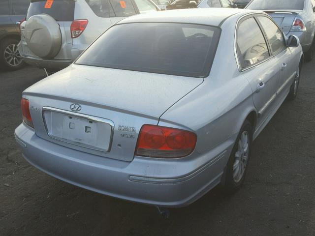 KMHWF35H62A661016 - 2002 HYUNDAI SONATA GLS SILVER photo 4