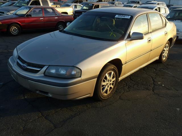 2G1WF52E029313520 - 2002 CHEVROLET IMPALA GOLD photo 2