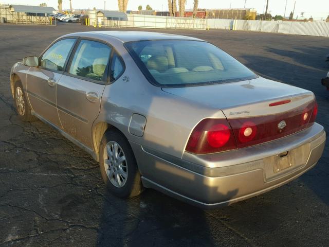 2G1WF52E029313520 - 2002 CHEVROLET IMPALA GOLD photo 3