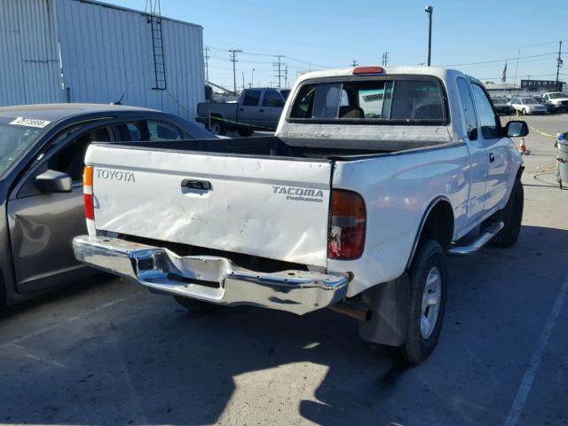 4TASM92N2YZ622449 - 2000 TOYOTA TACOMA XTR თეთრი ფოტო 4