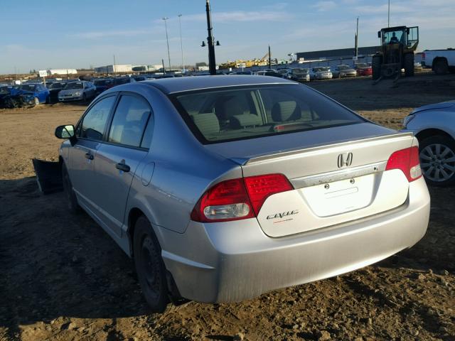 2HGFA16479H110285 - 2009 HONDA CIVIC DX-G SILVER photo 3