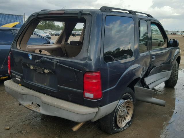 1FMYU60E51UA88247 - 2001 FORD EXPLORER S BLUE photo 4