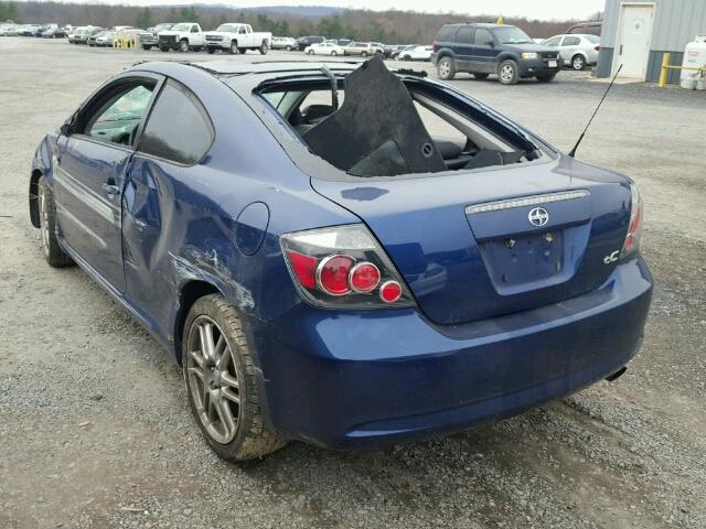 JTKDE167X80264540 - 2008 TOYOTA SCION TC BLUE photo 3