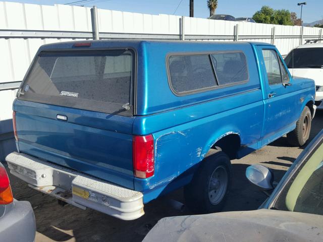 1FTDF15Y5RLB39640 - 1994 FORD F150 TEAL photo 4