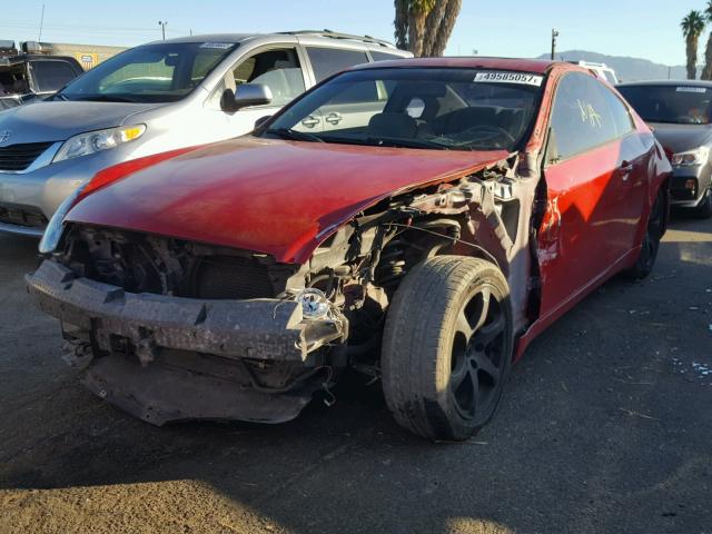 JNKCV54E33M204840 - 2003 INFINITI G35 RED photo 2