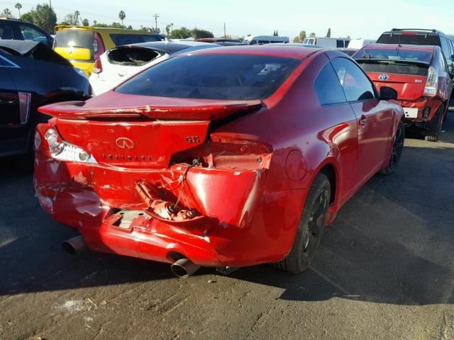 JNKCV54E33M204840 - 2003 INFINITI G35 RED photo 4