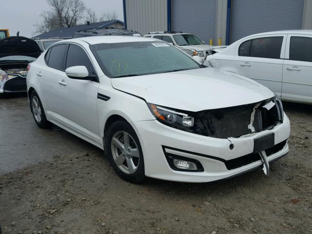 KNAGM4A78F5648880 - 2015 KIA OPTIMA LX WHITE photo 1