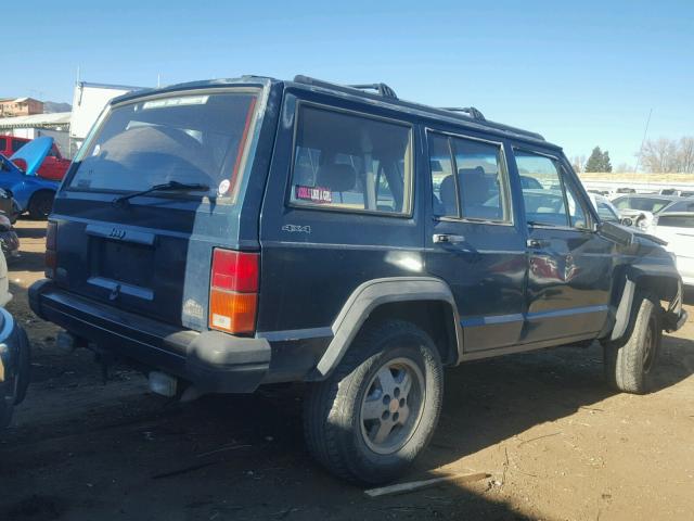 1J4FJ28S1SL666224 - 1995 JEEP CHEROKEE S GREEN photo 4