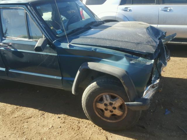 1J4FJ28S1SL666224 - 1995 JEEP CHEROKEE S GREEN photo 9