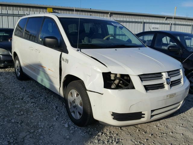 2D4RN4DE2AR112220 - 2010 DODGE GRAND CARA WHITE photo 1