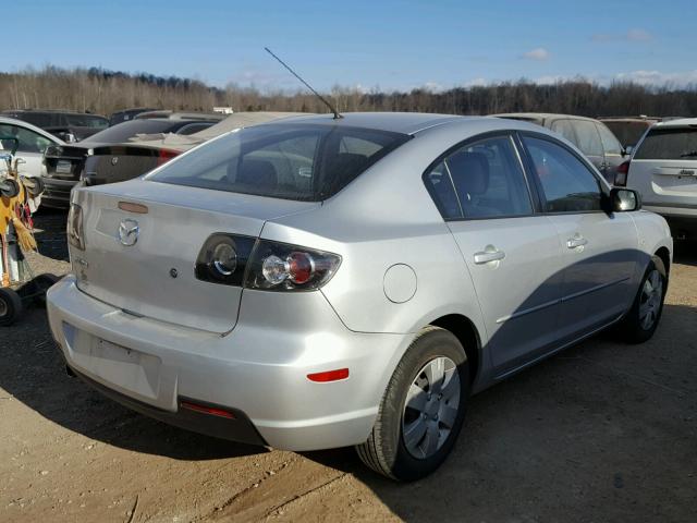 JM1BK12F281178475 - 2008 MAZDA 3 I SILVER photo 4