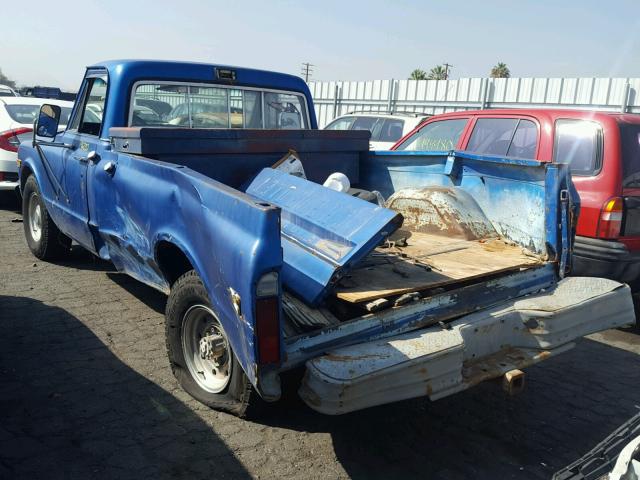 CCE242Z132360 - 1972 CHEVROLET PICK UP BLUE photo 3