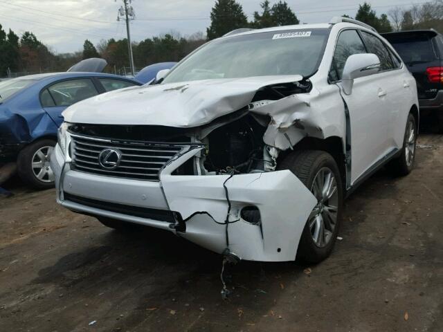 2T2BK1BA9DC219545 - 2013 LEXUS RX 350 WHITE photo 2