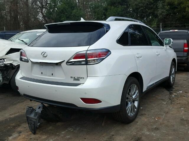 2T2BK1BA9DC219545 - 2013 LEXUS RX 350 WHITE photo 4