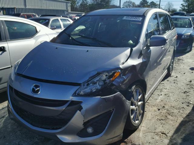 JM1CW2DLXC0112255 - 2012 MAZDA 5 SILVER photo 9