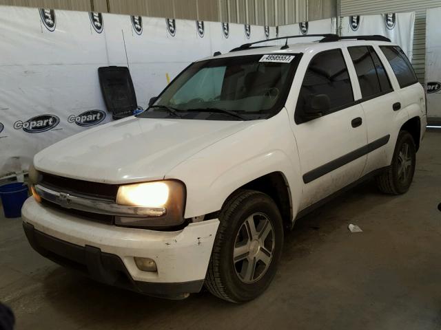 1GNDS13S052304317 - 2005 CHEVROLET TRAILBLAZE WHITE photo 2