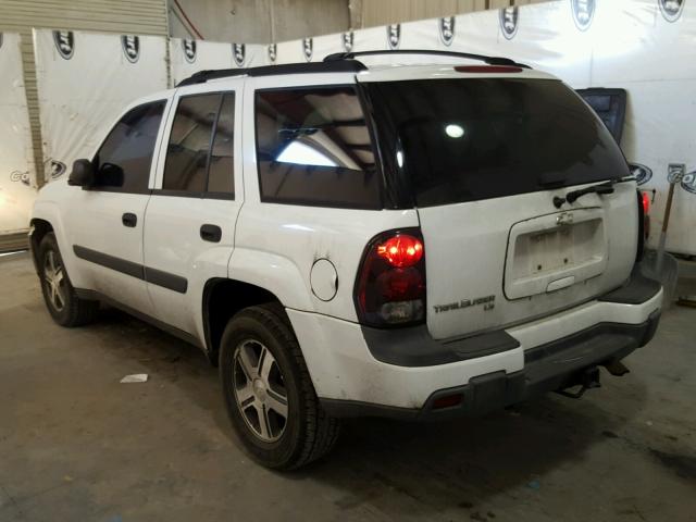 1GNDS13S052304317 - 2005 CHEVROLET TRAILBLAZE WHITE photo 3