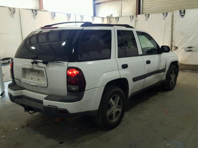 1GNDS13S052304317 - 2005 CHEVROLET TRAILBLAZE WHITE photo 4