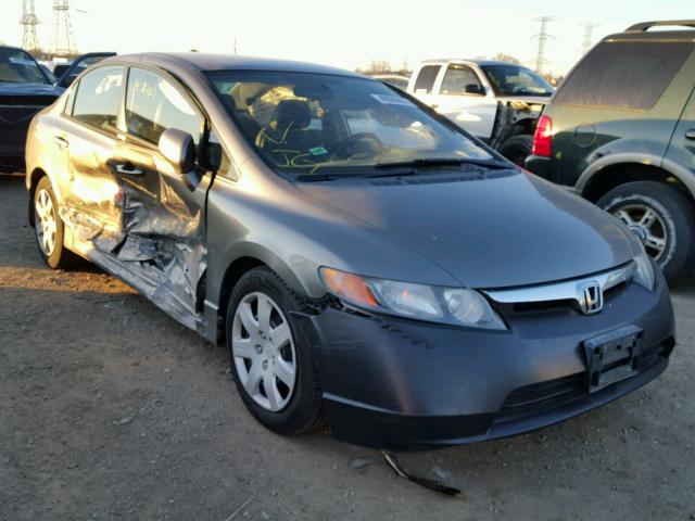 1HGFA15516L121288 - 2006 HONDA CIVIC LX GRAY photo 1