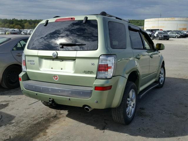 4M2CU87198KJ27094 - 2008 MERCURY MARINER PR GREEN photo 4