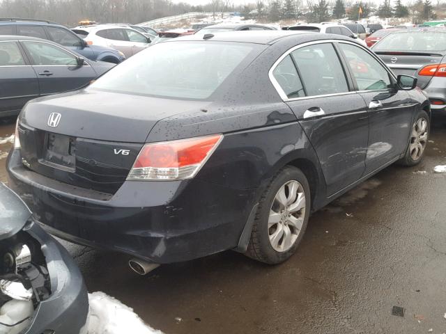 1HGCP36808A045535 - 2008 HONDA ACCORD EXL BLACK photo 4