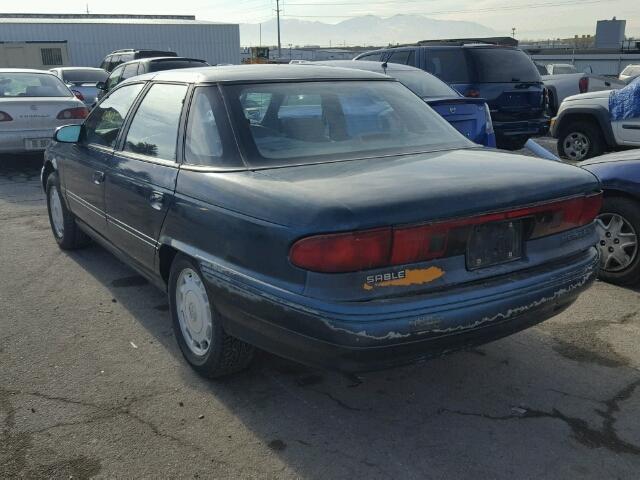 1MELM5047RG619599 - 1994 MERCURY SABLE GS GREEN photo 3