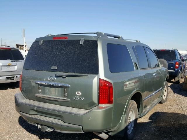 5N3AA08C35N802216 - 2005 INFINITI QX56 GREEN photo 4