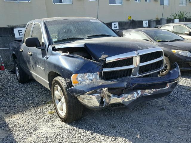 1D7HA18D54J104549 - 2004 DODGE RAM 1500 S BLUE photo 1