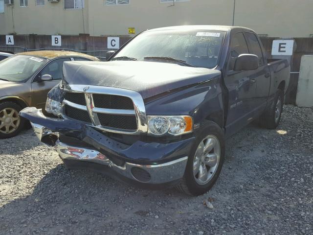 1D7HA18D54J104549 - 2004 DODGE RAM 1500 S BLUE photo 2