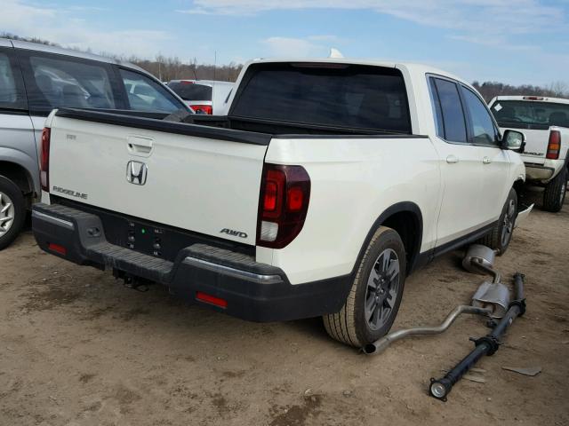 5FPYK3F62HB030079 - 2017 HONDA RIDGELINE WHITE photo 4