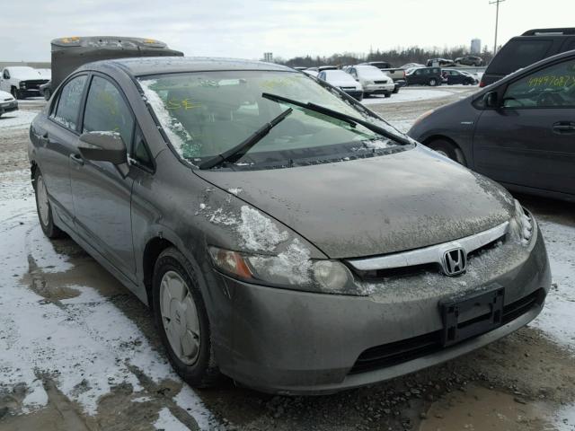 JHMFA36237S021858 - 2007 HONDA CIVIC HYBR GRAY photo 1