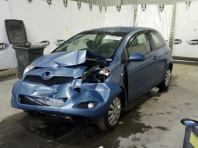 JTDJT4K37B5334669 - 2011 TOYOTA YARIS BLUE photo 2