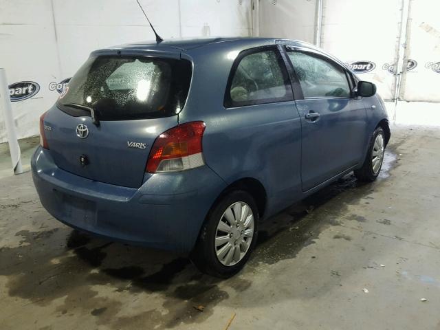 JTDJT4K37B5334669 - 2011 TOYOTA YARIS BLUE photo 4