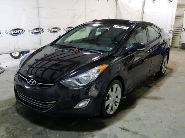 5NPDH4AE2DH216050 - 2013 HYUNDAI ELANTRA GL BLACK photo 2