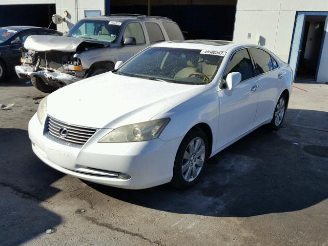 JTHBJ46G472123976 - 2007 LEXUS ES 350 WHITE photo 2