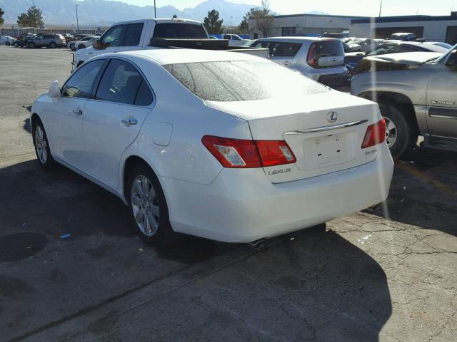 JTHBJ46G472123976 - 2007 LEXUS ES 350 WHITE photo 3