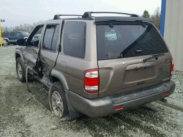 JN8DR09X71W581085 - 2001 NISSAN PATHFINDER BROWN photo 3