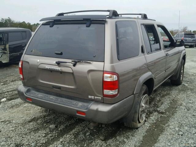 JN8DR09X71W581085 - 2001 NISSAN PATHFINDER BROWN photo 4