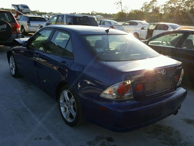 JTHBD182710003468 - 2001 LEXUS IS 300 BLUE photo 3