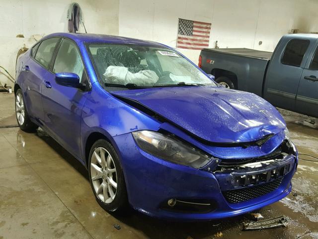 1C3CDFBA2DD297608 - 2013 DODGE DART SXT BLUE photo 1